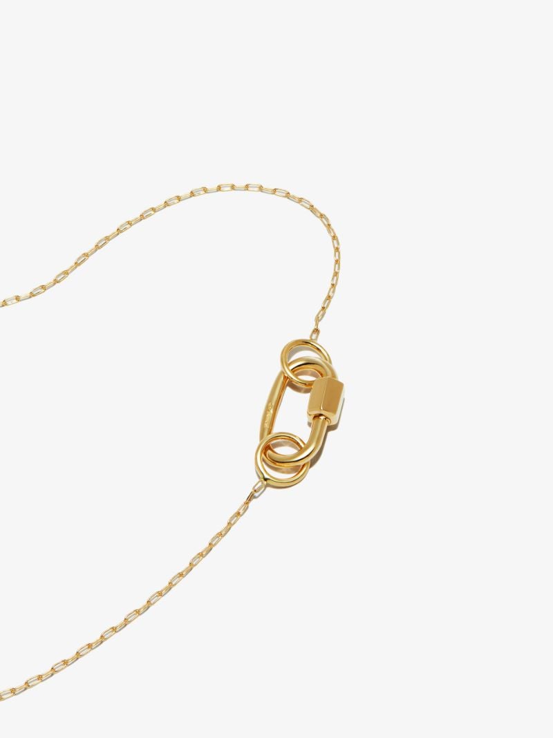 14k Yellow Gold Baby Lock Chain Necklace