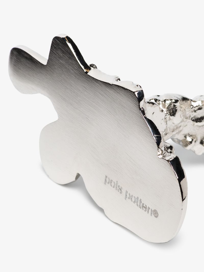 Silver-tone Drip Small Candle Holder