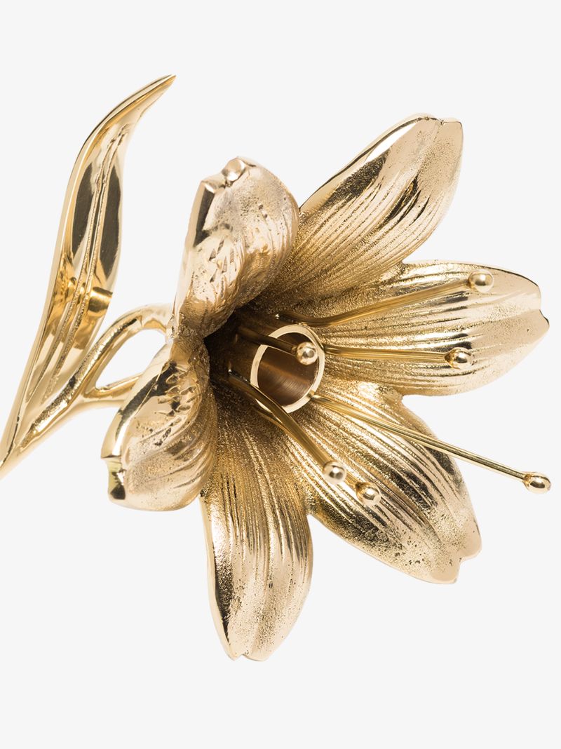Gold-tone Lilly Candle Holder