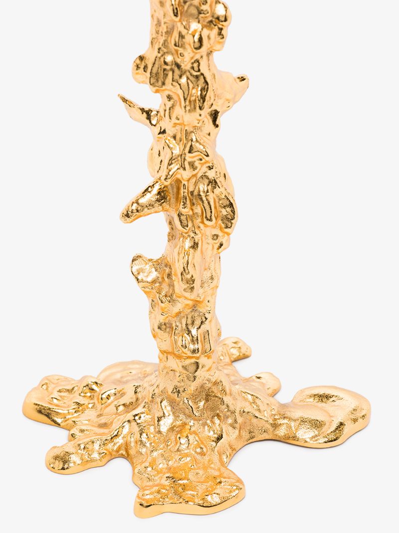 Gold-tone Drip Xxl Candle Holder