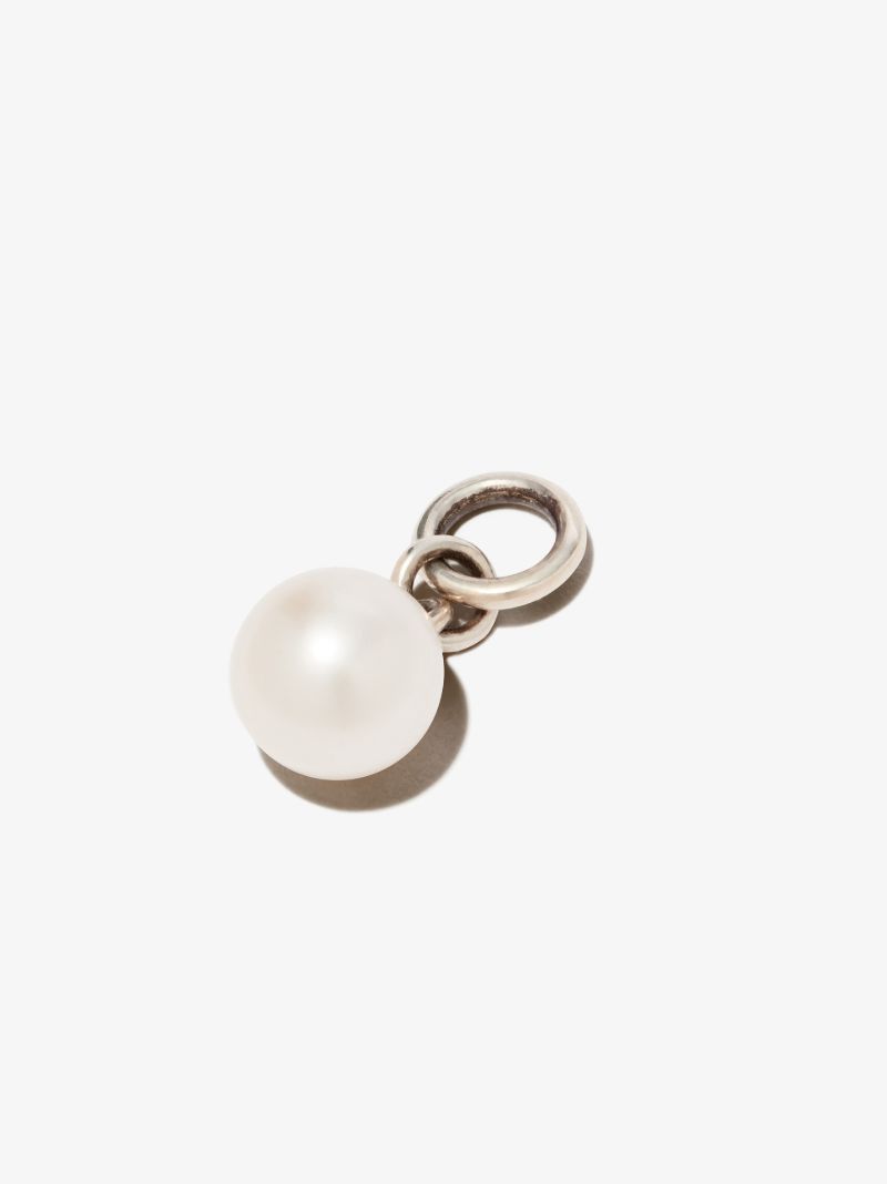Sterling Silver Tisha Pearl Hoop Earring