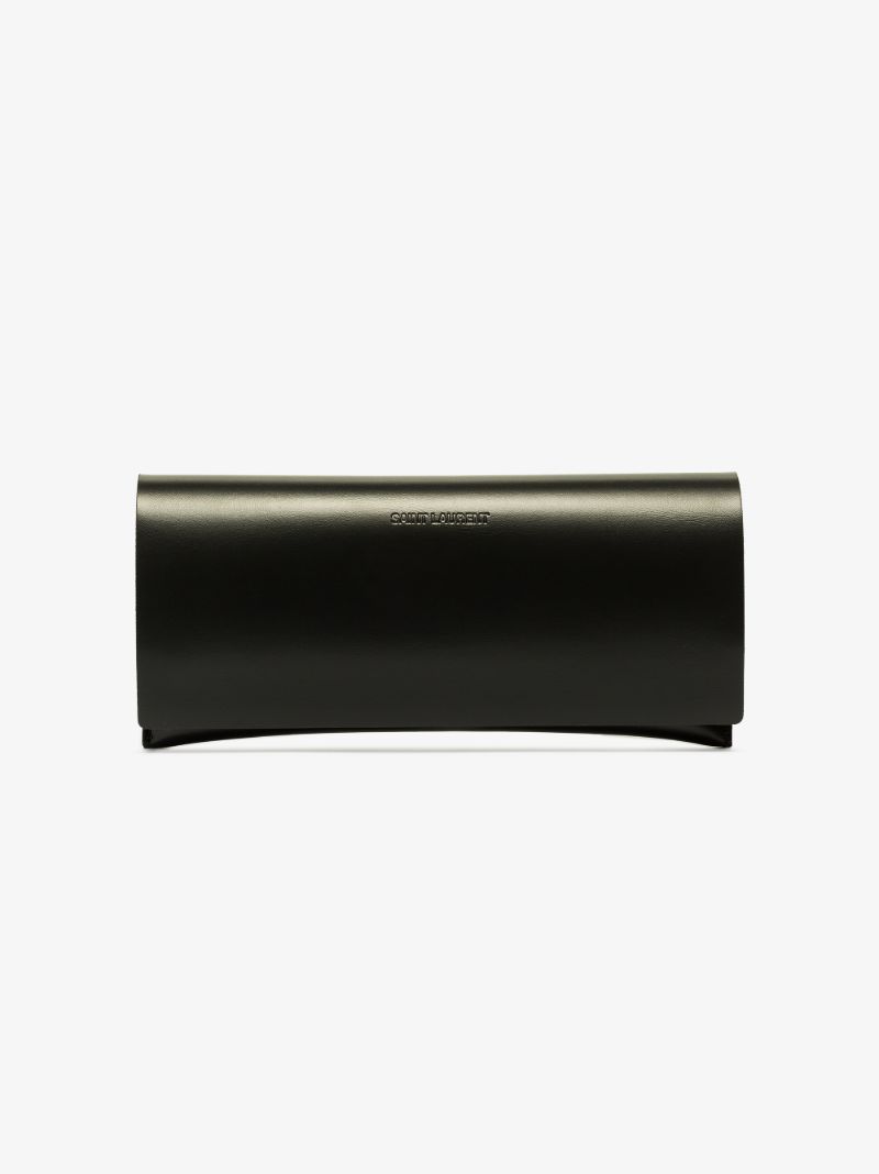 Gold Tone Square Frame Sunglasses