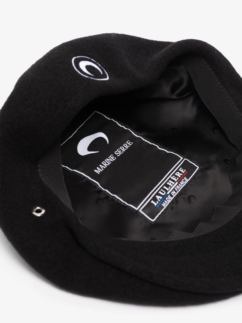 Black Crescent Moon Beret