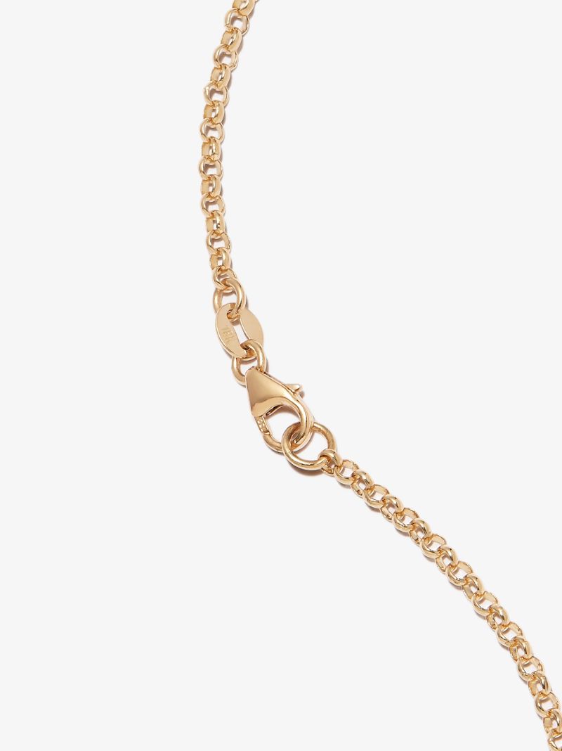 18k Yellow Gold Spero Crest Small Belcher Chain Necklace