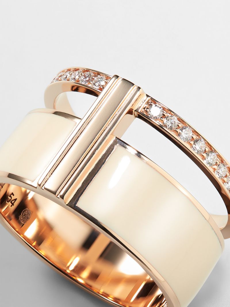 18k Rose Gold Berbere Chromatic Diamond Ring