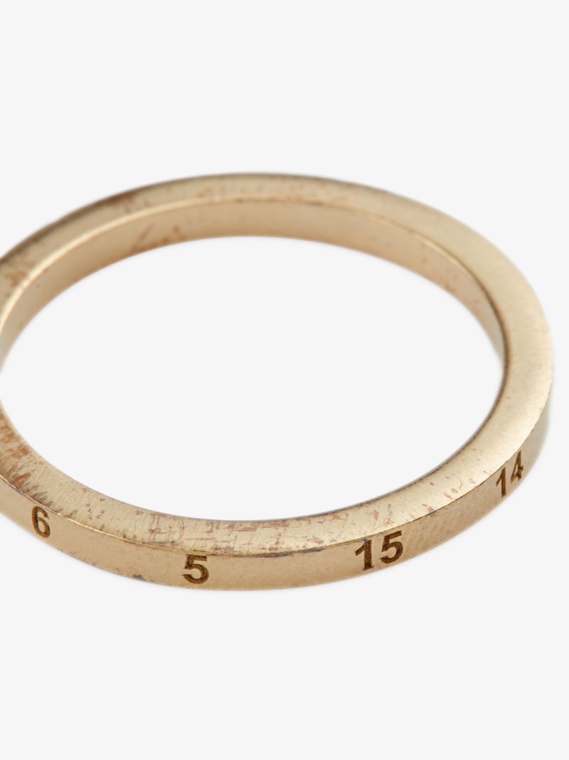 Gold-plated Number Logo Ring
