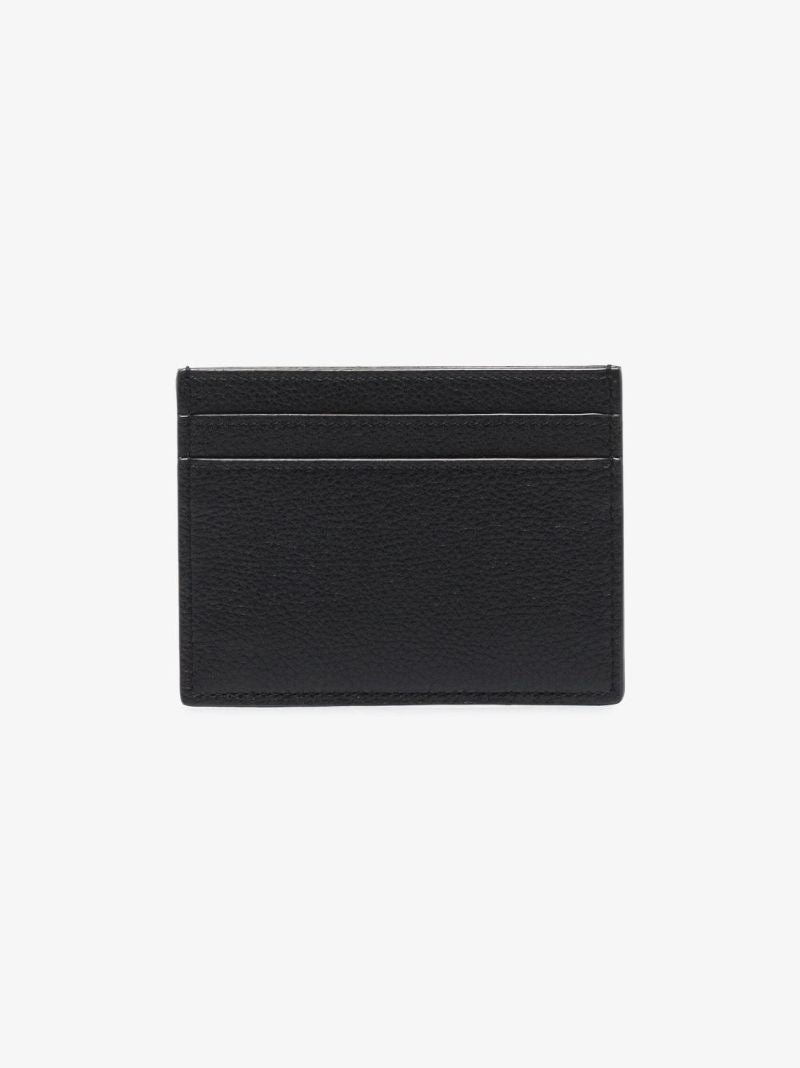 Black Tiny Monogram Leather Card Holder