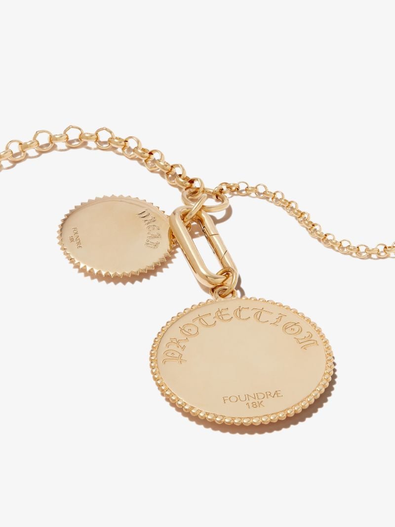 18k Yellow Gold Dream Protection Medium Belcher Chain Diamond Necklace