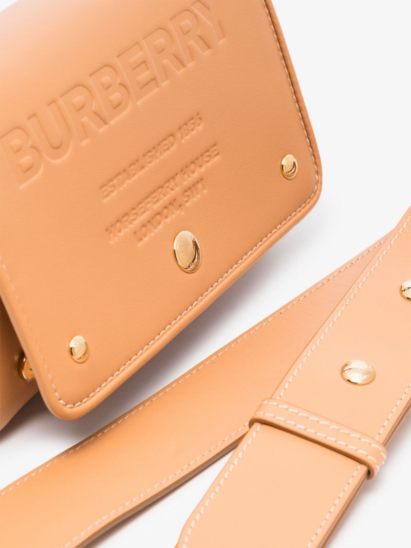 Neutral Hackberry Leather Cross Body Bag