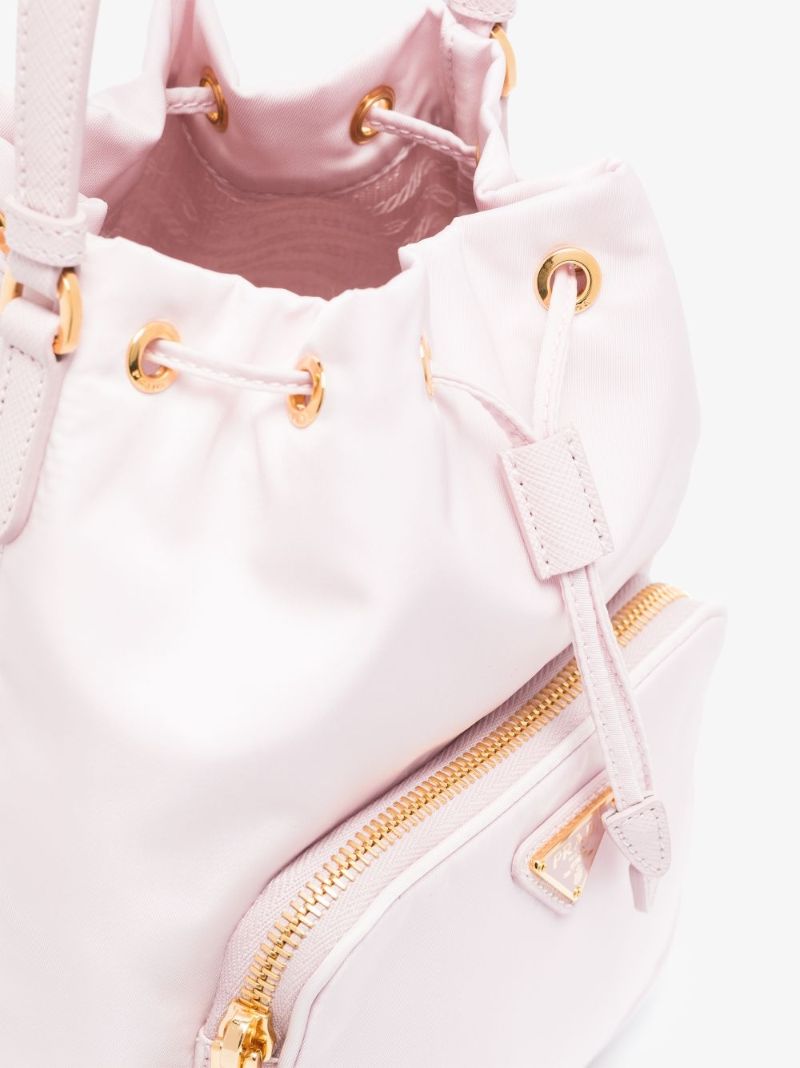 Pink Duet Re-nylon Bucket Bag