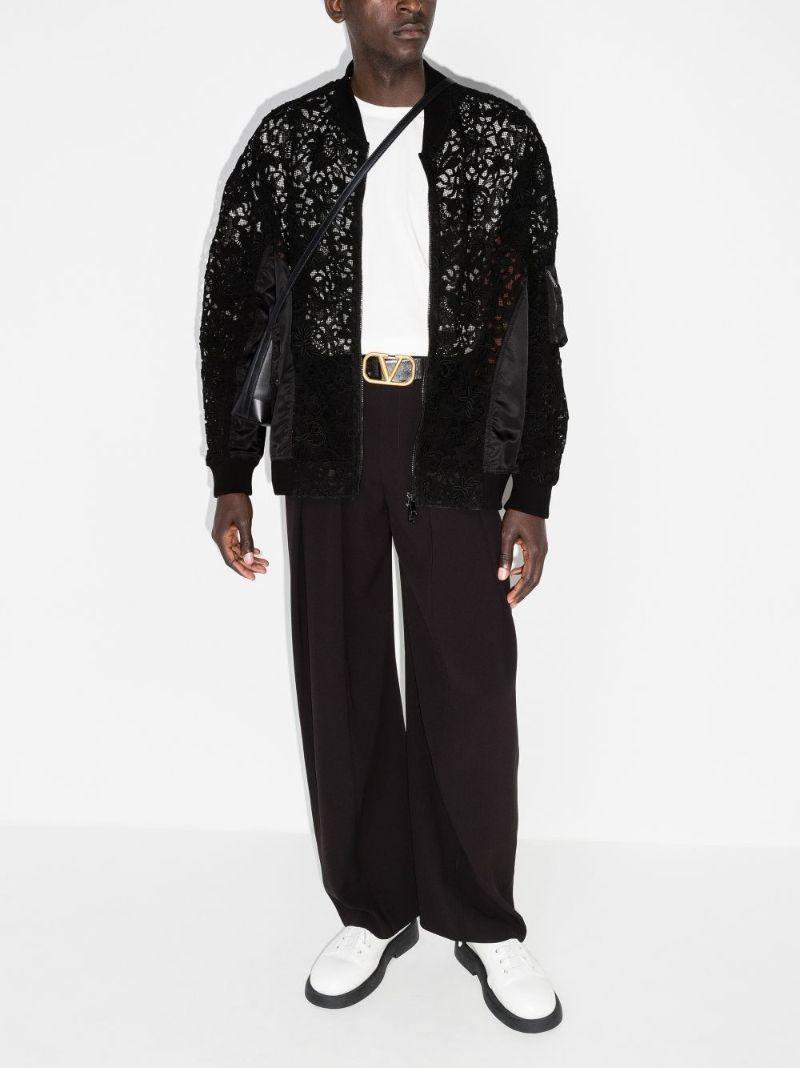 Lace Bomber Jacket