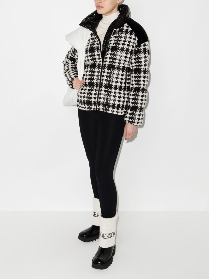 Erine Houndstooth Puffer Jacket