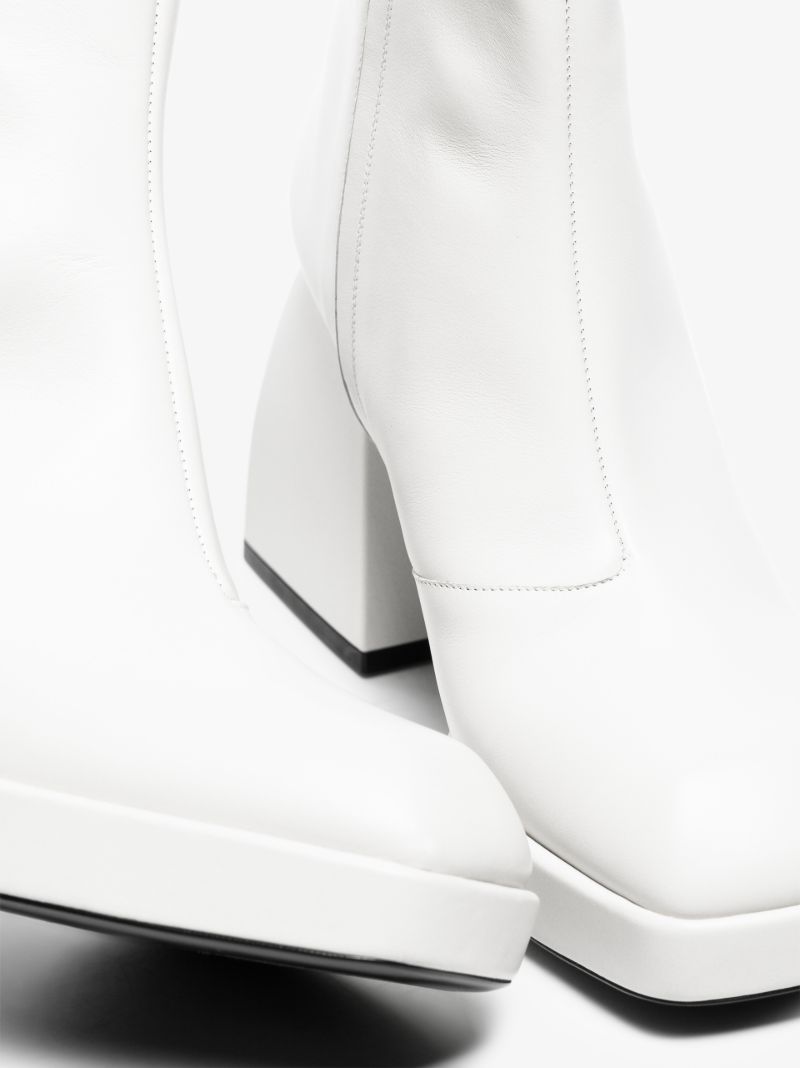 White Bulla Corta 85 Leather Boots