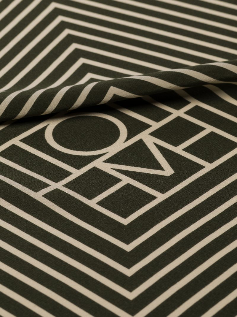 Green Monogram Silk Scarf