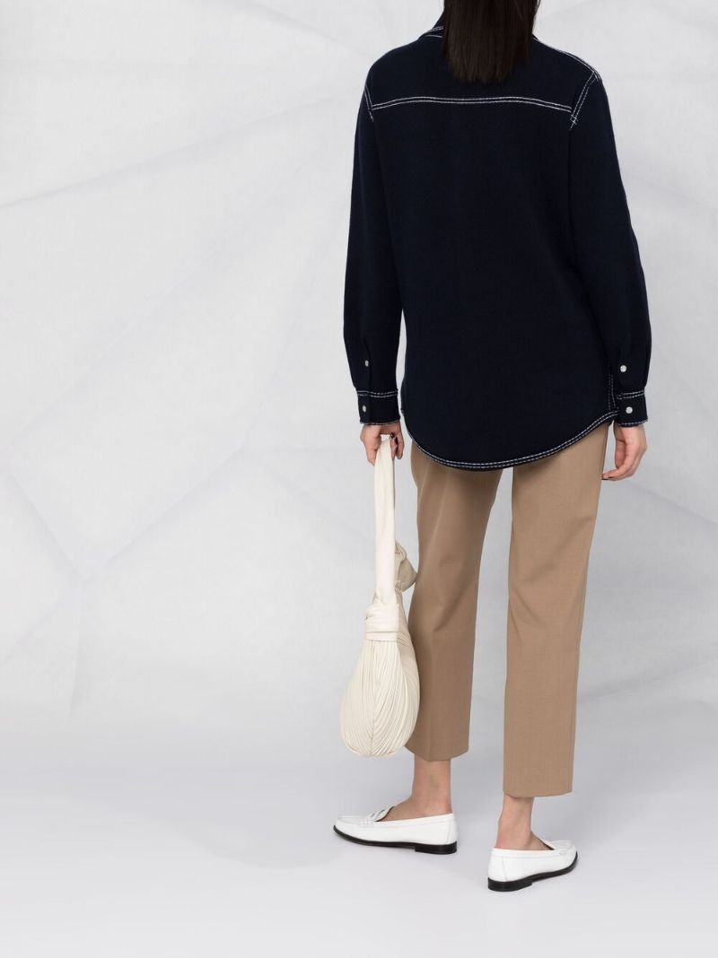 Navy Knitted Shirt