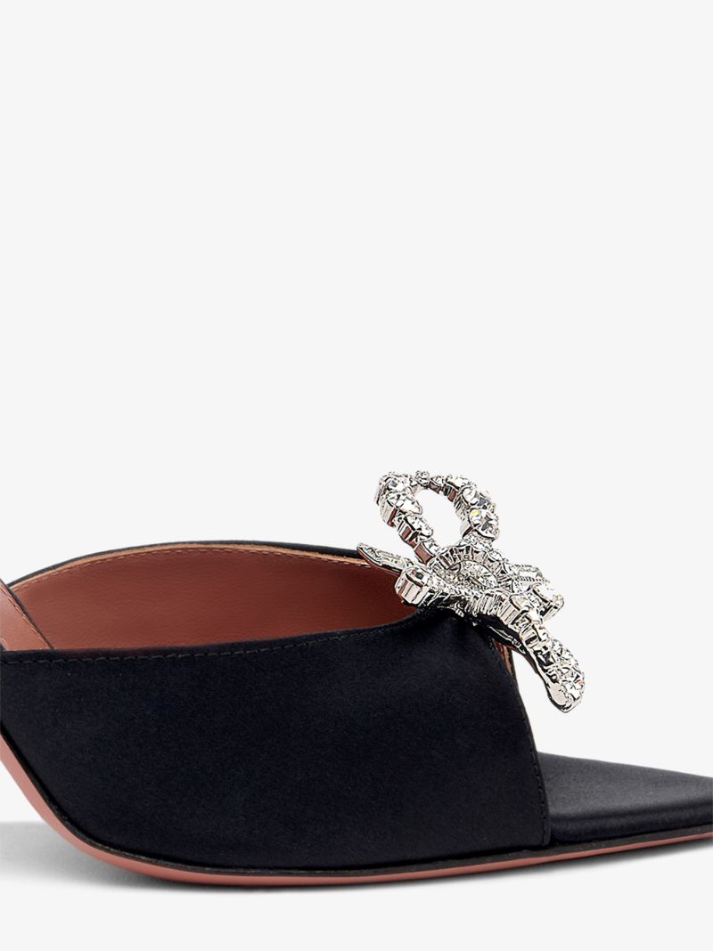Black Rosie 95 Crystal Mules