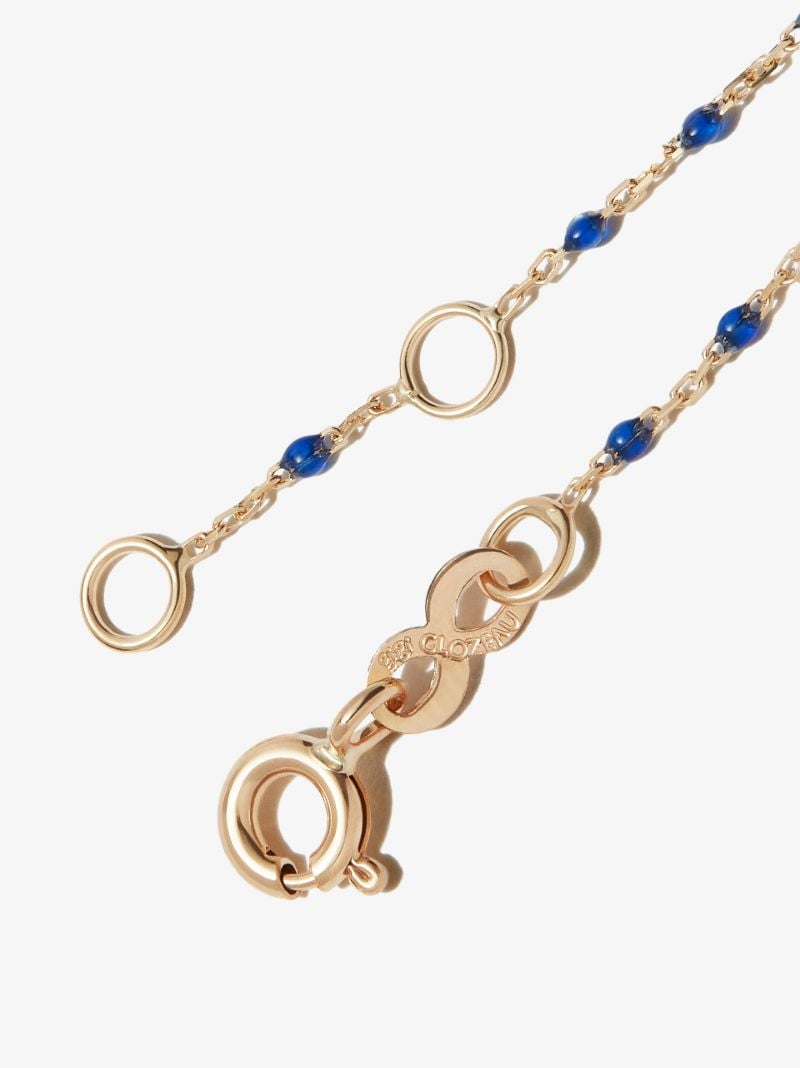 18k Yellow Heart 17 Cm Beaded Bracelet