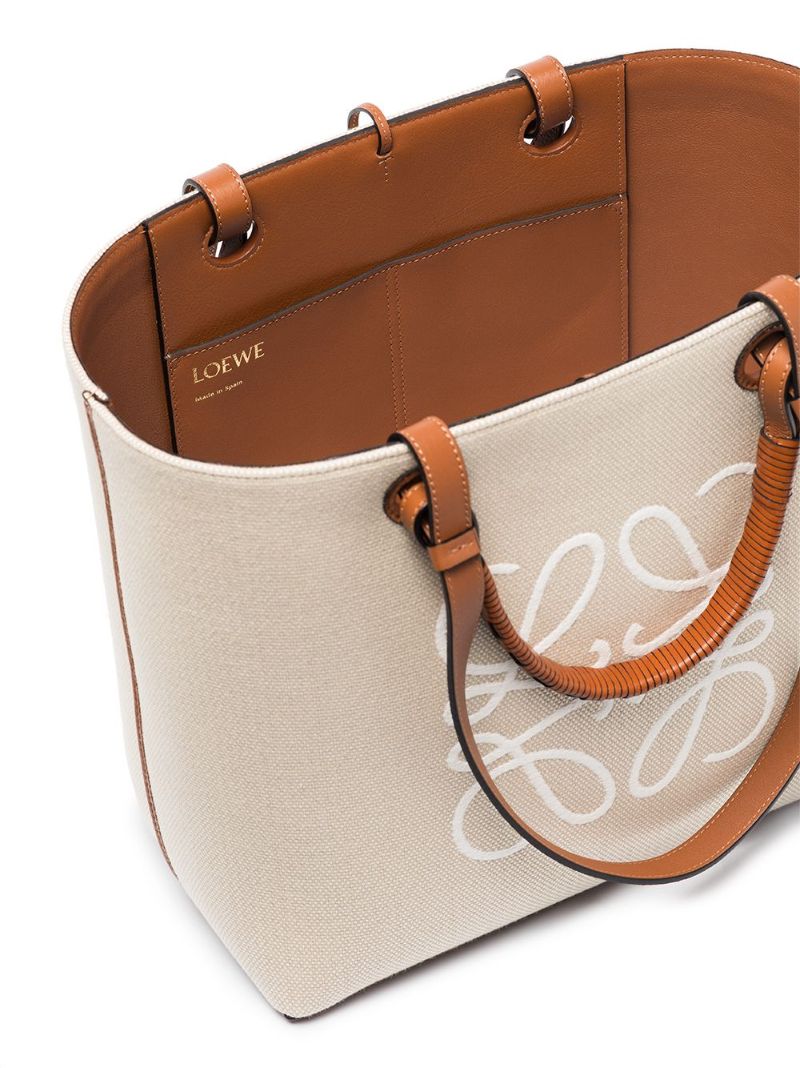 Neutral Anagram Canvas Tote Bag