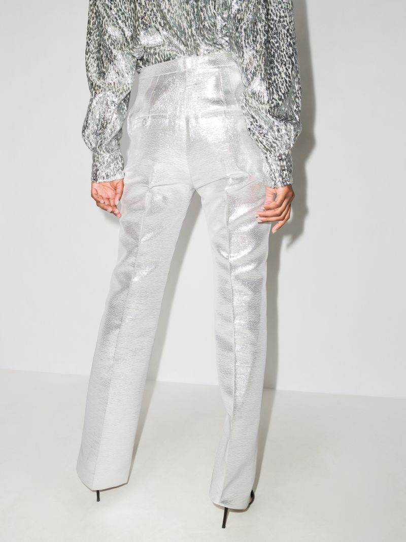 Tailored Metallic Trousers