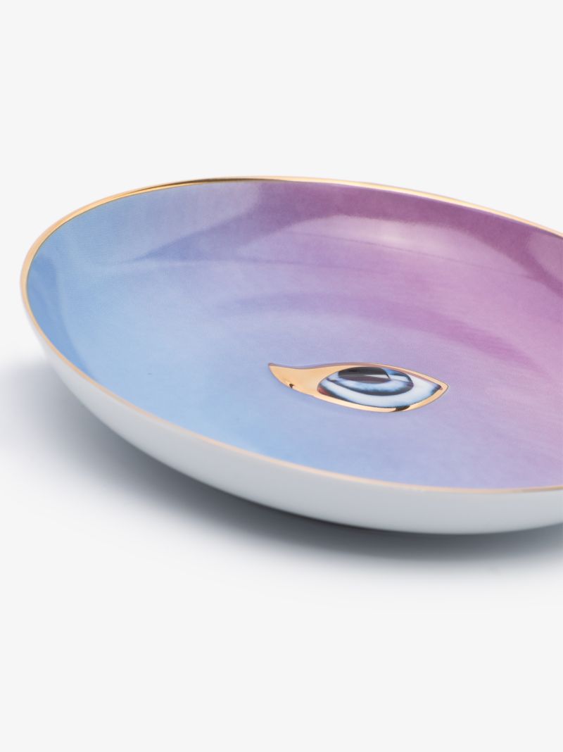 Blue and Purple Lito Plate