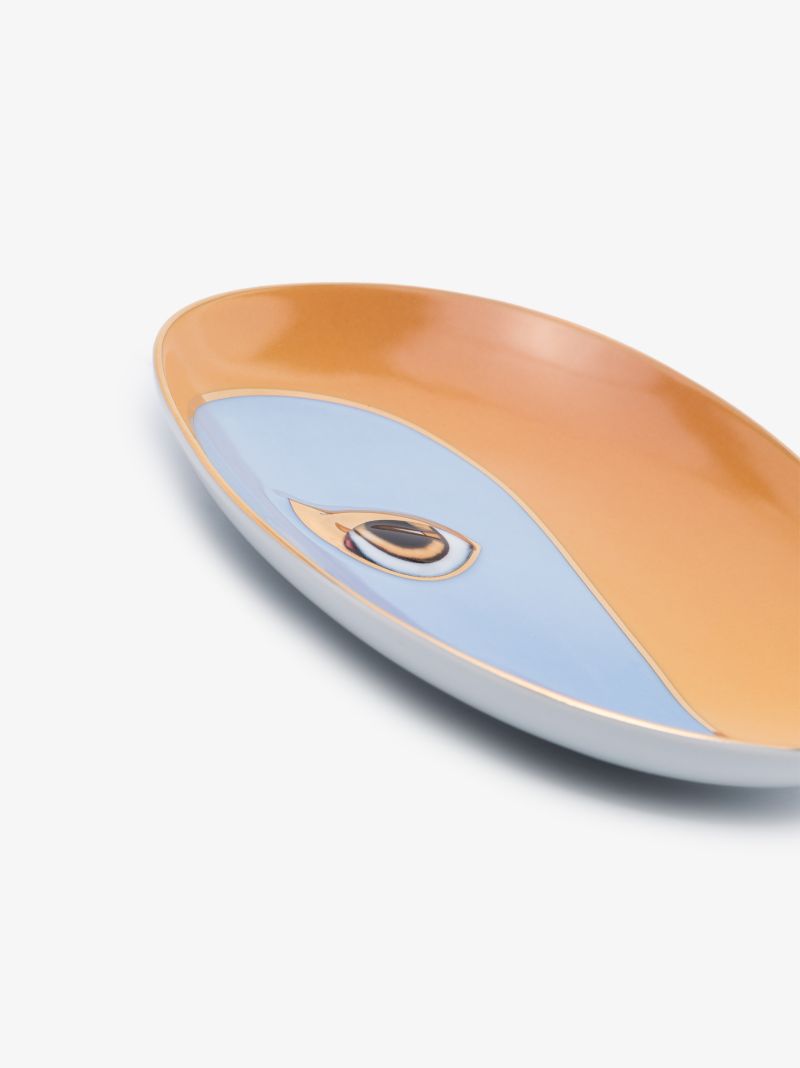 Blue and Orange Lito Plate