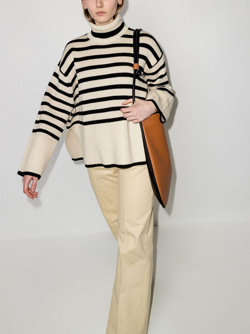 Striped Roll Neck Jumper