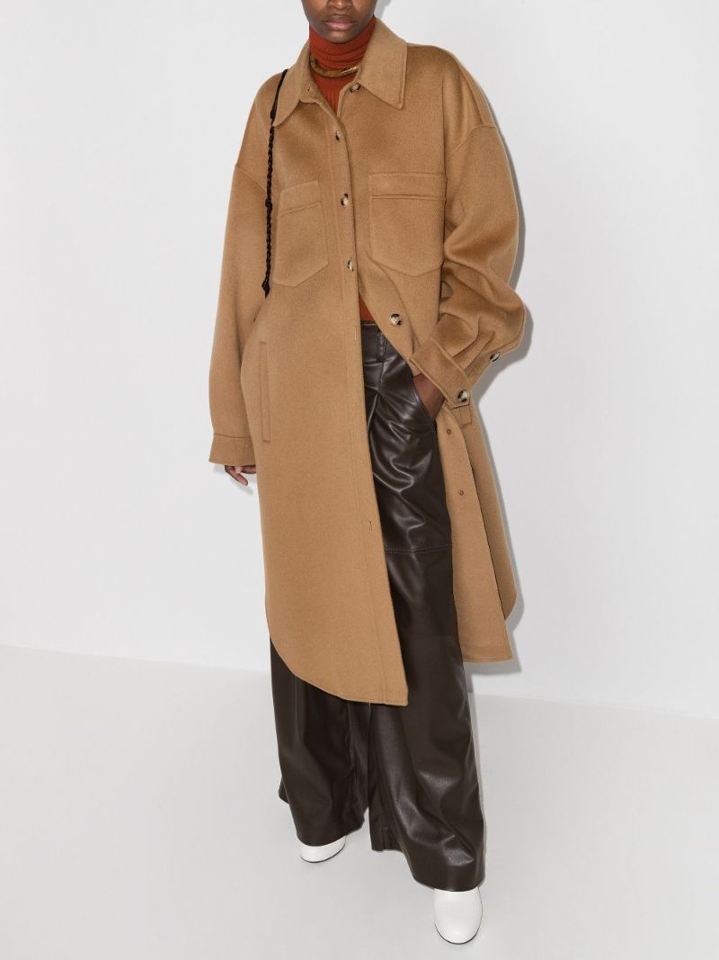 Cruza Button-down Wool Coat