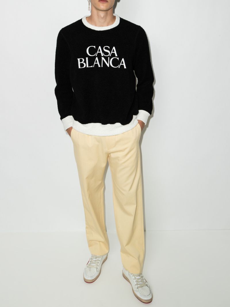 Logo Embroidered Terry Sweatshirt
