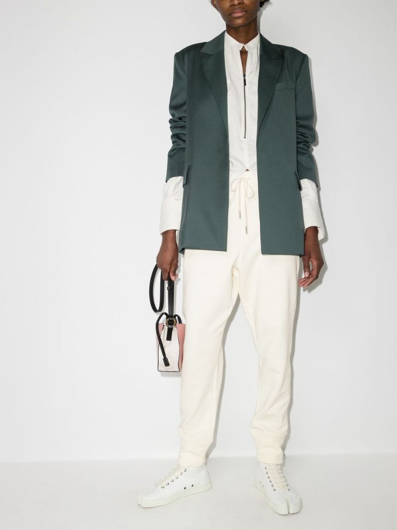 High Waist Cotton Track Pants