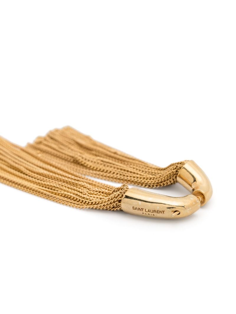 Gold-tone Double Chain Drop Earrings
