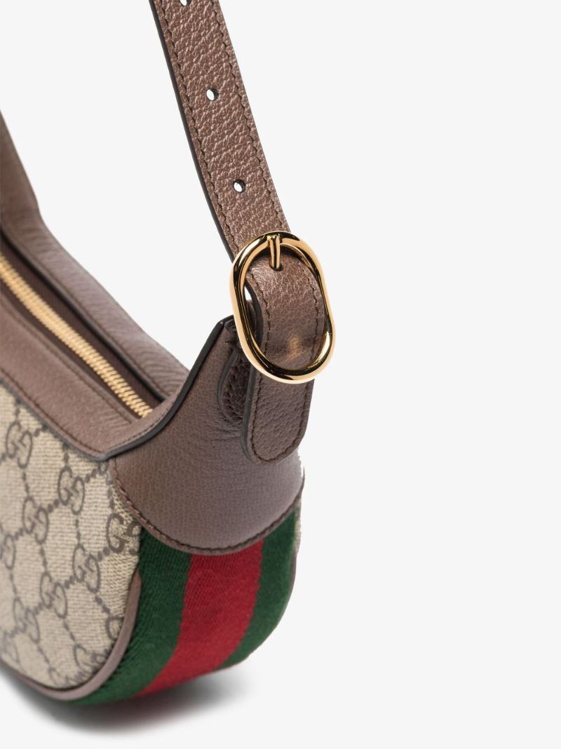 Neutral Ophidia Mini Gg Supreme Canvas Bag