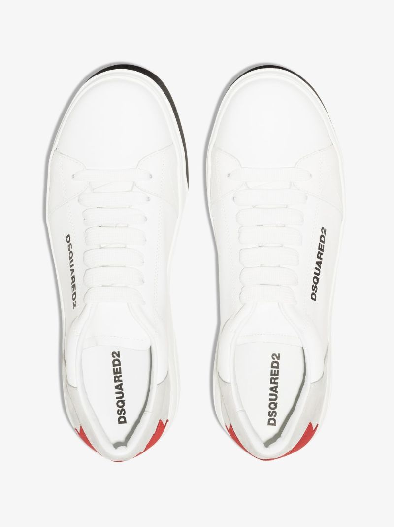 White Bumper Leather Sneakers
