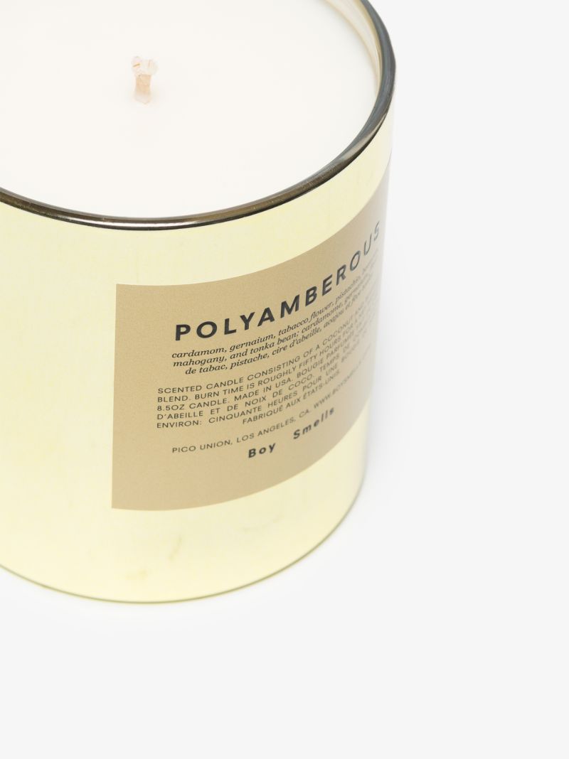 Gold Tone Polyamberous Candle