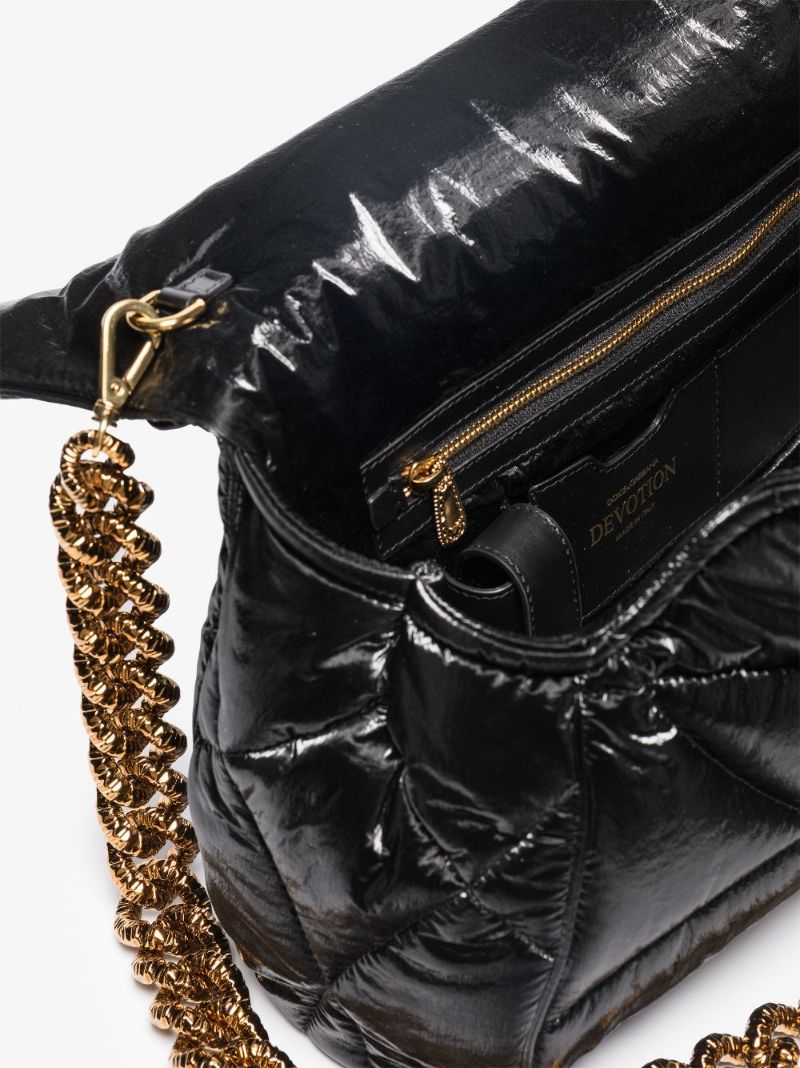 Black Devotion Quilted Leather Shoulder Bag