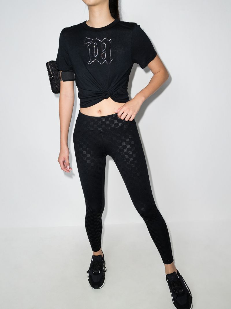 High Waist Monogram Leggings