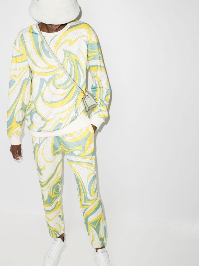 Vortici Print Cotton Sweatpants