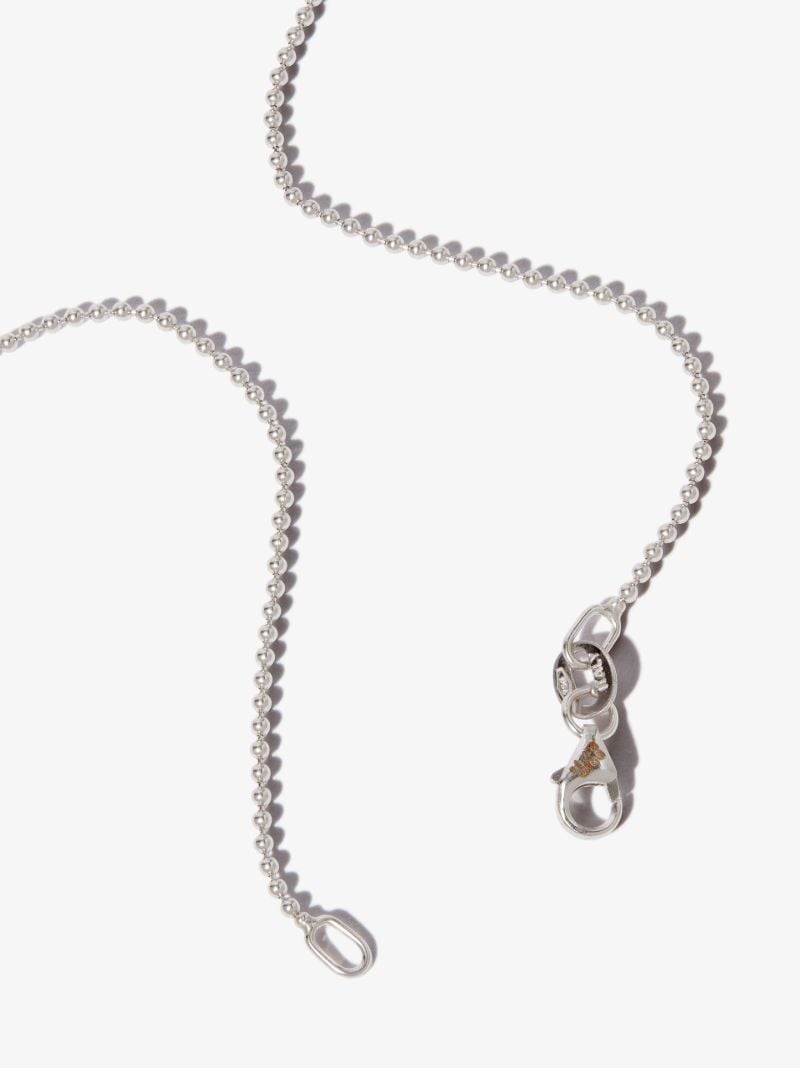 18k White Gold Key Diamond Necklace