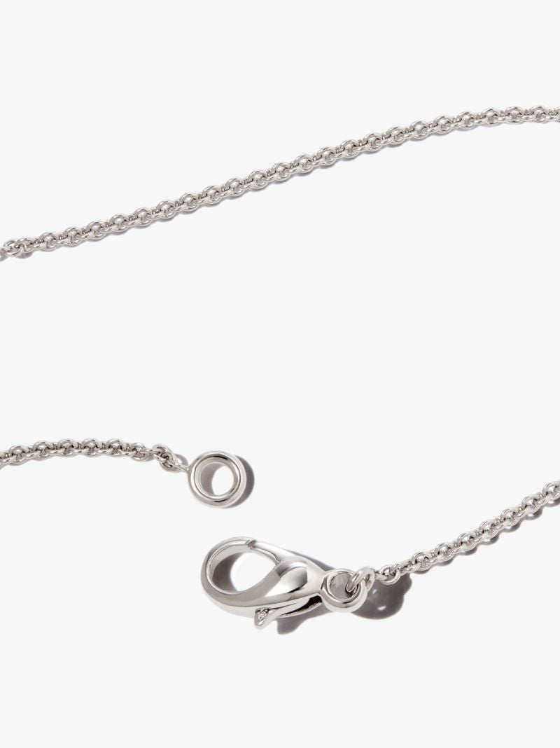 18k White Gold Lock Necklace