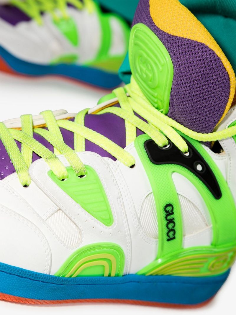 Multicoloured Basket High Top Sneakers