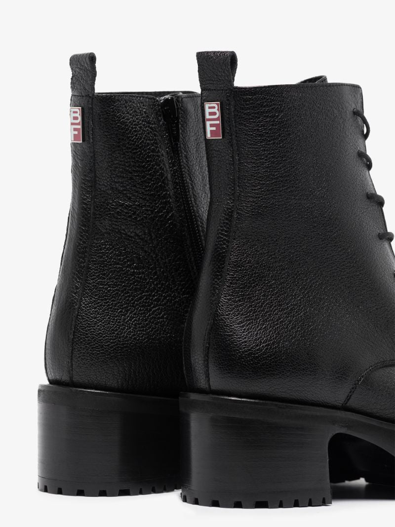 Black Cobain 60 Platform Leather Boots
