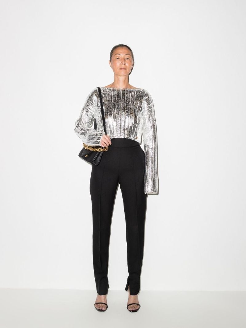 Cropped Knit Sweater