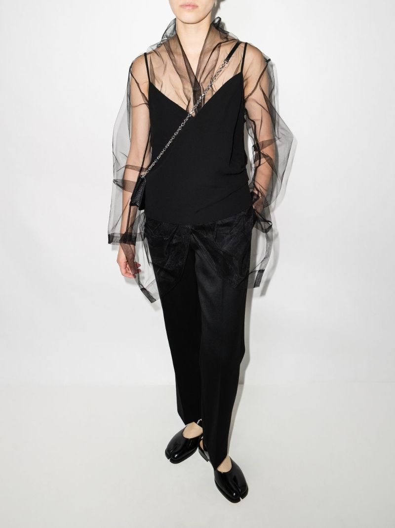 Cropped Wool Trousers