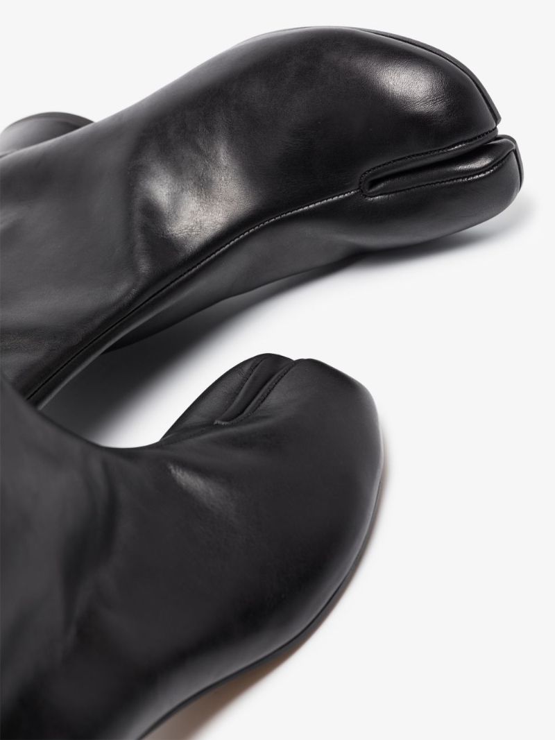 Black Tabi 30 Leather Ankle Boots