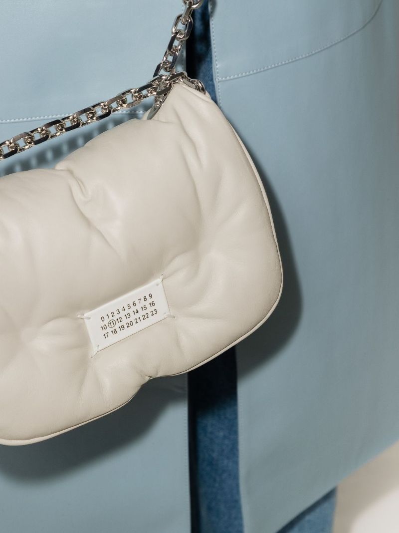 Neutral Glam Slam Mini Leather Shoulder Bag