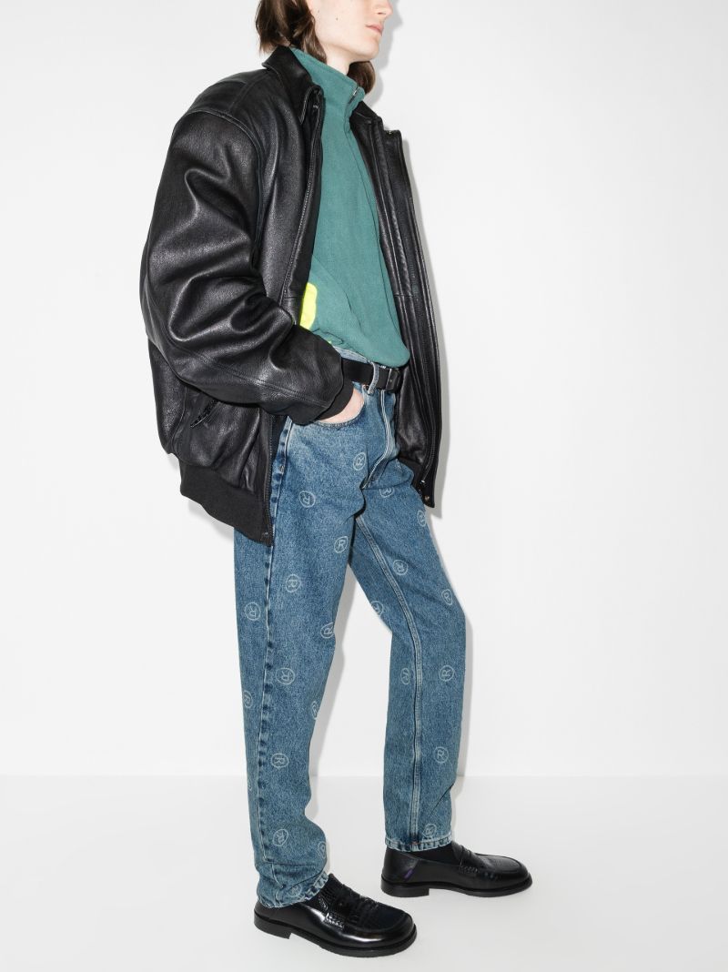 Logo Straight Leg Jeans