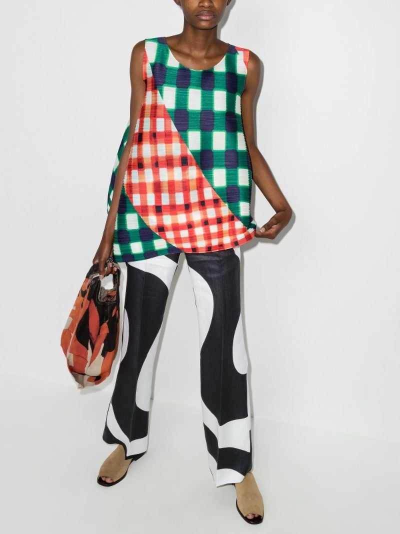X Kenneth Ize Swirl Print Trousers
