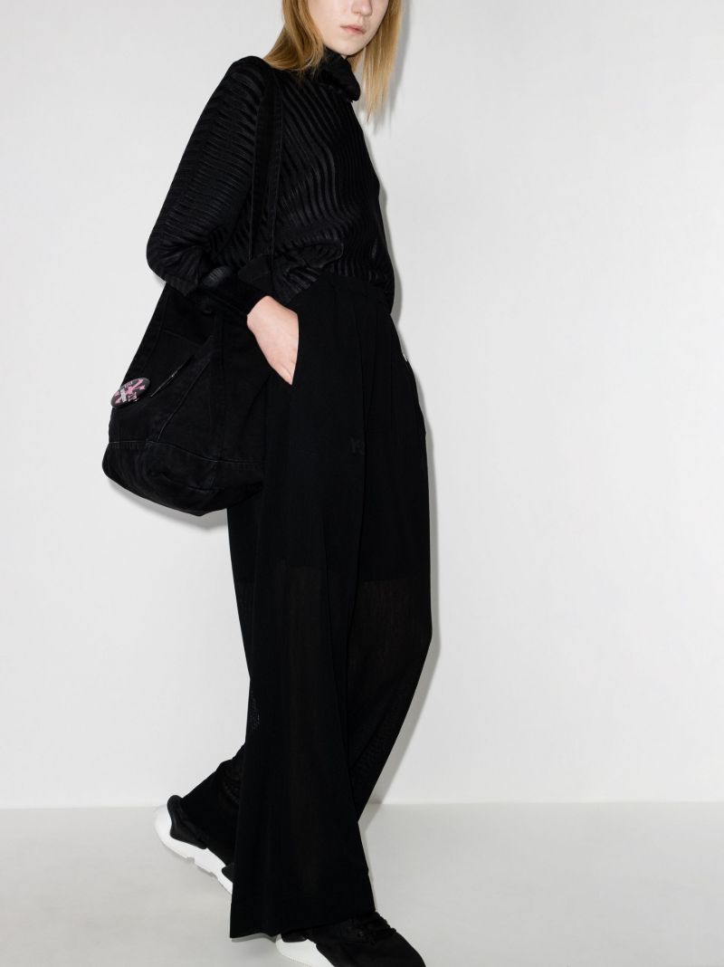 High-waisted Wide Leg Trousers