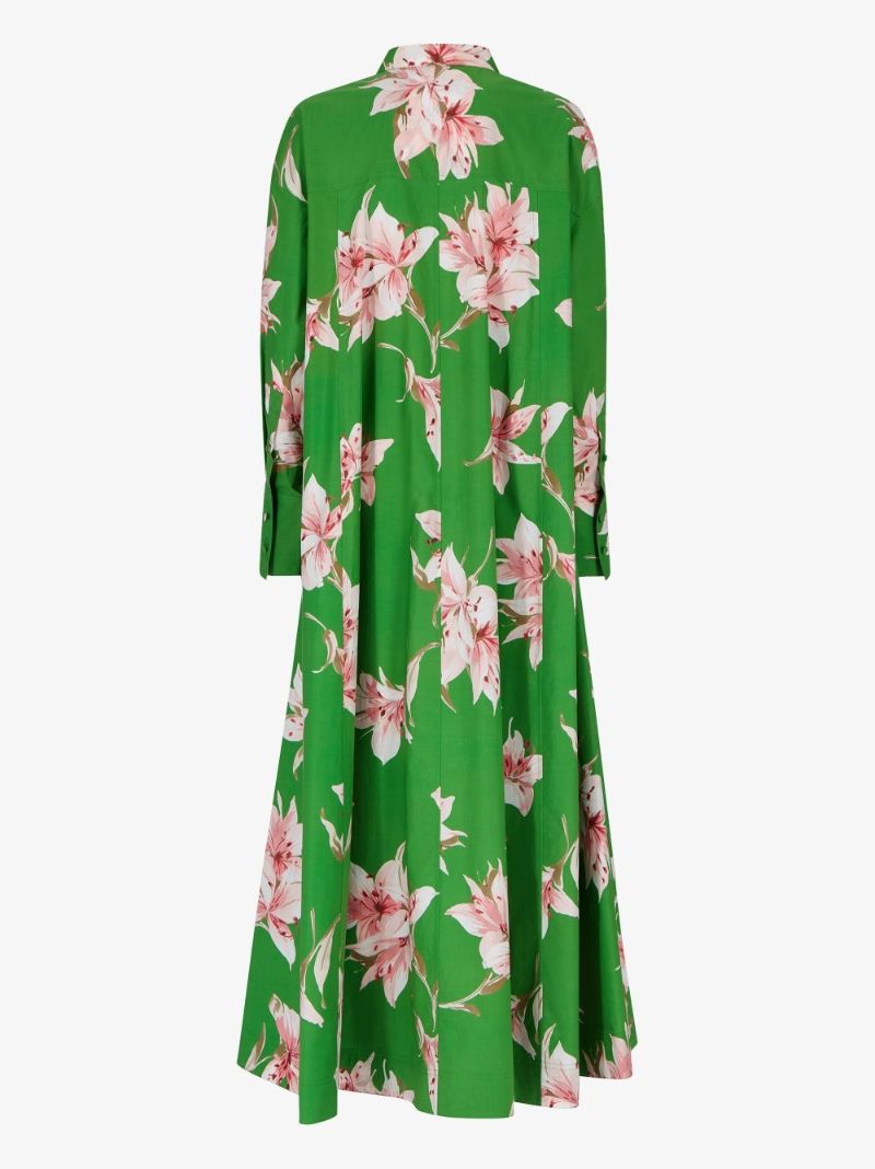 Long Sleeve Silk Dress