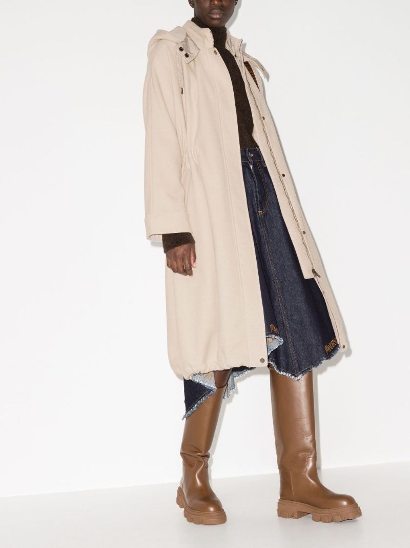 Hooded Cashmere Coat