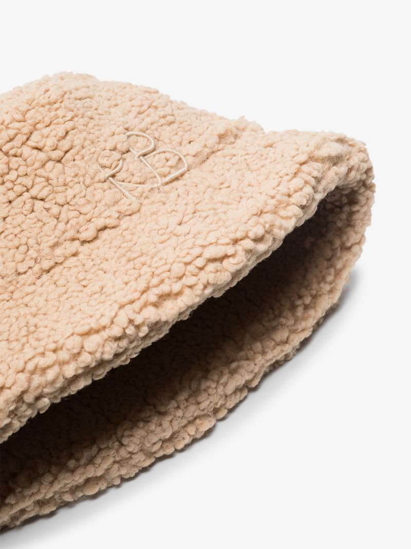 Beige Teddy Bucket Hat